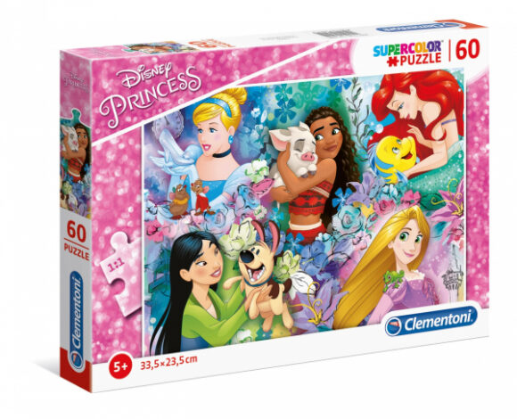 PUZZLE 60 ELEMENTÓW PRINCESS KSIĘŻNICZKI DISNEY