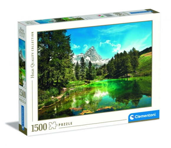 Puzzle 1500 elementów Clementoni HQC Blue lake Górskie jezioro