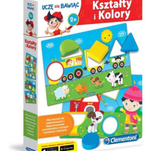 Gra edukacyjna dla najmłodszych dzieci Kształty i kolory Clementoni