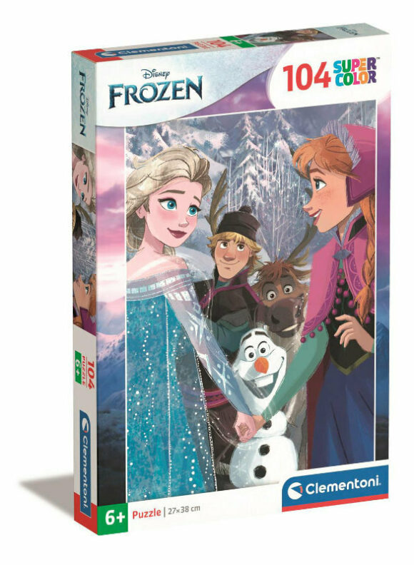 PUZZLE 104 ELEMENTY FROZEN KRAINA LODU