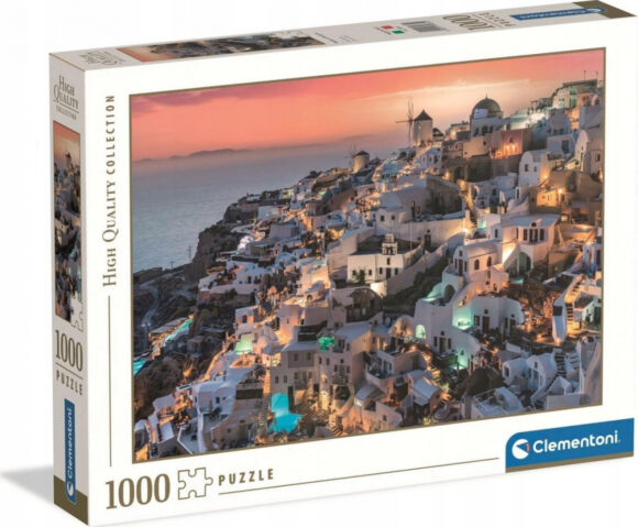 Puzzle 1000 elementów HQC Światła i Cienie SANTORINI CLEMENTONI