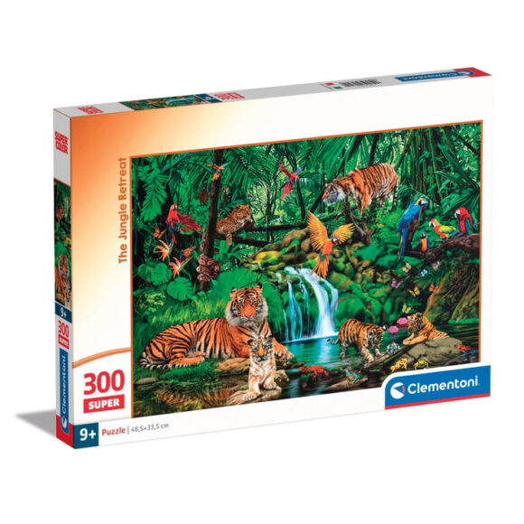 PUZZLE 300 ELEMENTÓW  DŻUNGLA SUPER NOLI THE JUNGLE RETREAT