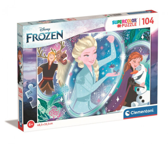 PUZZLE 104 ELEMENTY FROZEN KRAINA LODU