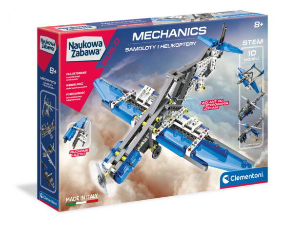 Laboratorium mechaniki - Samoloty i helikoptery Clementoni 200 elementów