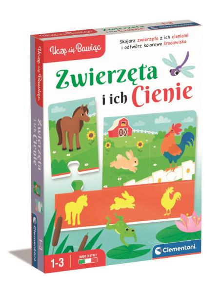 ZABAWKA DLA DZIECI ZWIERZĘTA I ICH CIENIE CLEMENTONI