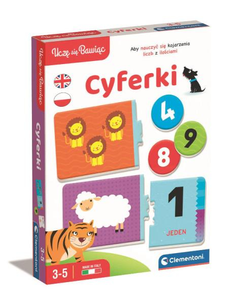 ZABAWKA EDUKACYJNA DLA DZIECI CYFERKI CLEMENTONI