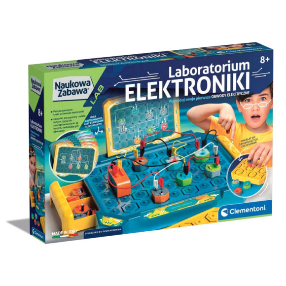 LABORATORIUM ELEKTRONIKI DLA DZIECI NAUKOWAZABAWA CLEMENTONI