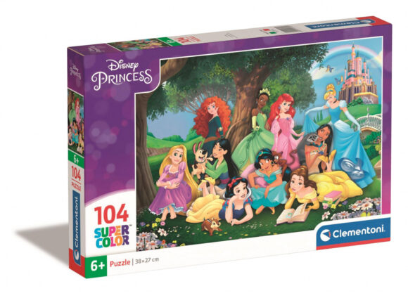 PUZZLE 104 ELEMENTY PRINCESS KSIĘŻNICZKI DISNEY