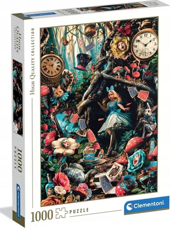 Puzzle 1000 elementów HQC ANOTHER DAY IN WONDERLAND Alicja w krainie czarów