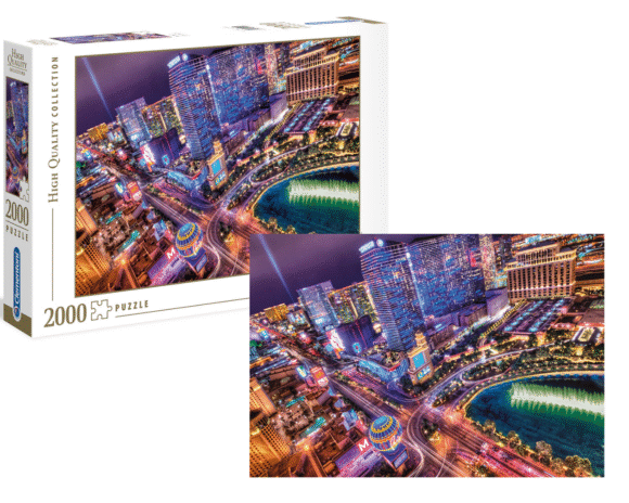Puzzle 2000 elementów HQ LAS VEGAS nocą noc